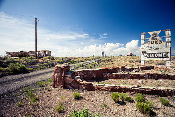 istock Abandoned Motel on Route 66 Sign 503704203