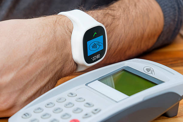 istock Contactless payment with smart watch 503706046