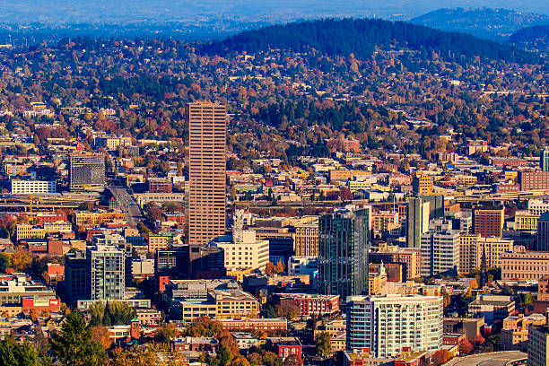 istock Portland Downtown Cityscape 503706054