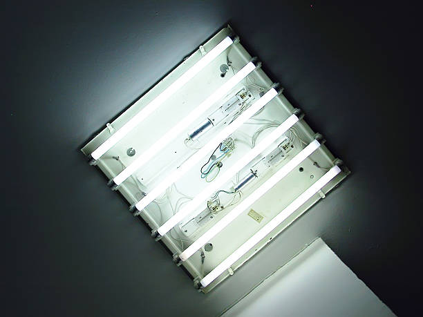 Neon tube in the ceiling