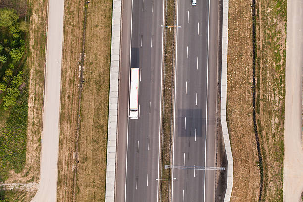 istock aerial view of highway 503707324