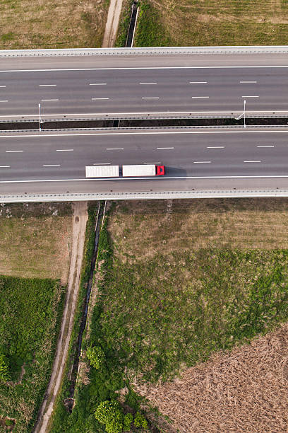istock aerial view of highway 503707516