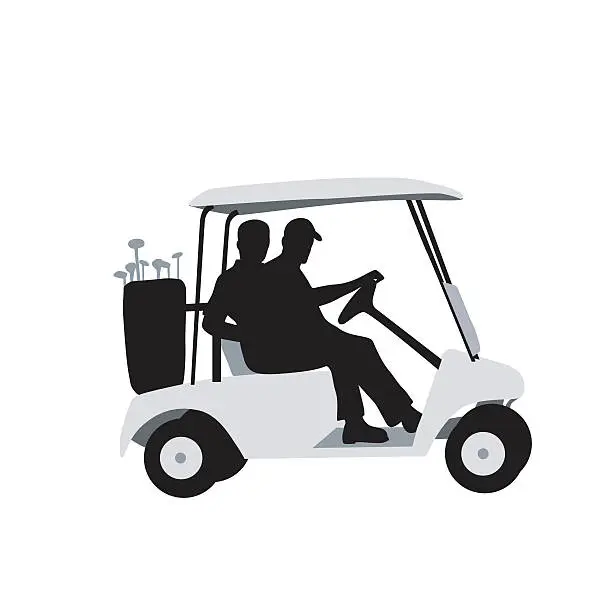 Vector illustration of Golf Buddies