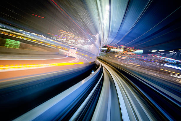 istock Bus Next to a Train in Tokyo Japan 503711264