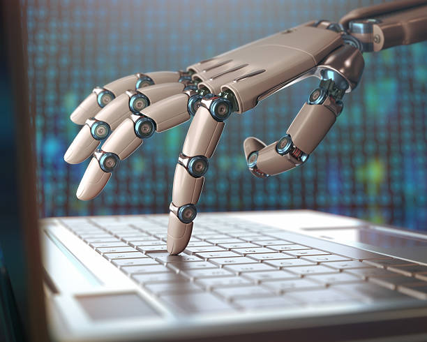 istock Replacement Of Humans By Machines 503711418