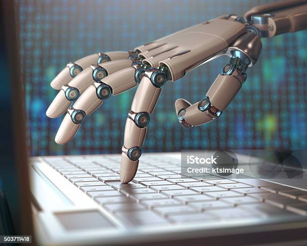 Replacement Of Humans By Machines Stock Photo - Download Image Now - Mechatronics, Engineering, Technology