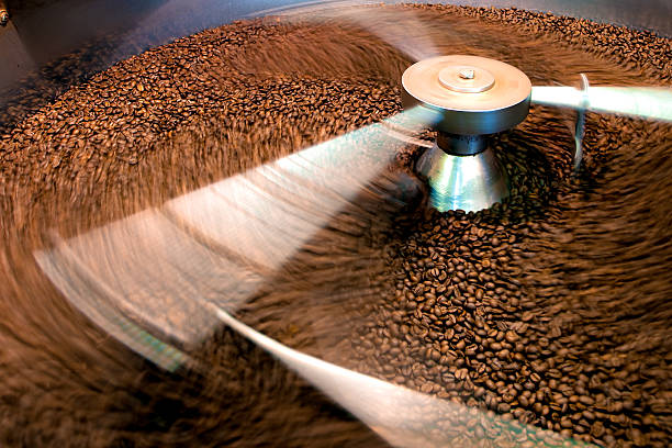 istock Roasting process of coffee, screening and cooling in the hopper 503714080