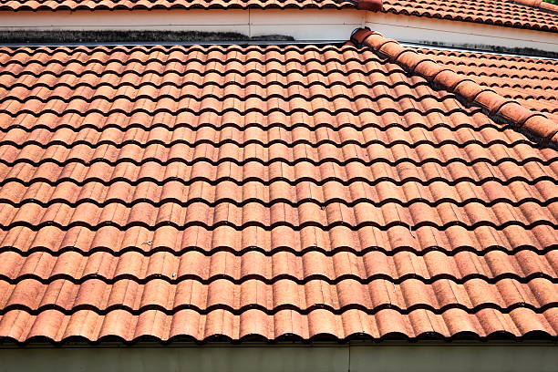 istock Red roof tiles 503714356