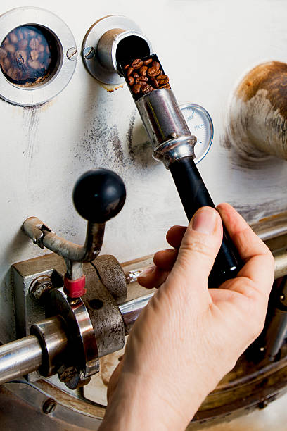 Roasting process of coffee, check of coffee