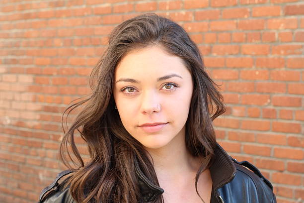 istock Attractive american student girl standing 503714904