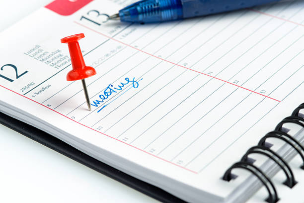 A detailed view of a calendar page emphasizing time management and planning strategies for effective organization in both personal and professional settings.