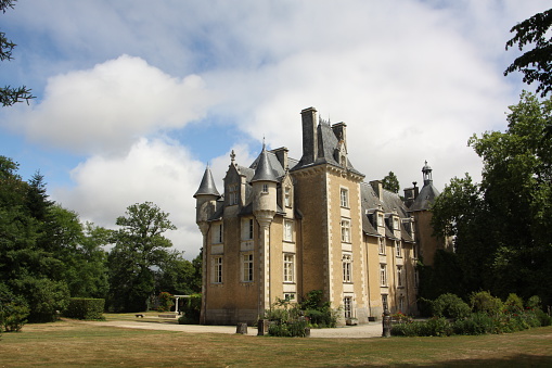 Chateau St Julien near Poitier France dating from 1700s which is rented out for public events