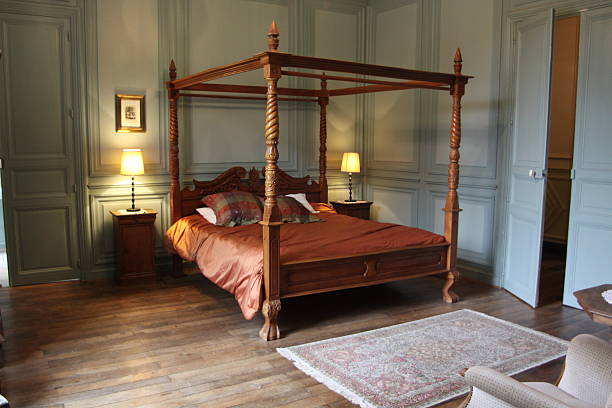 istock Four Poster Bed In A French Chateau 503717550