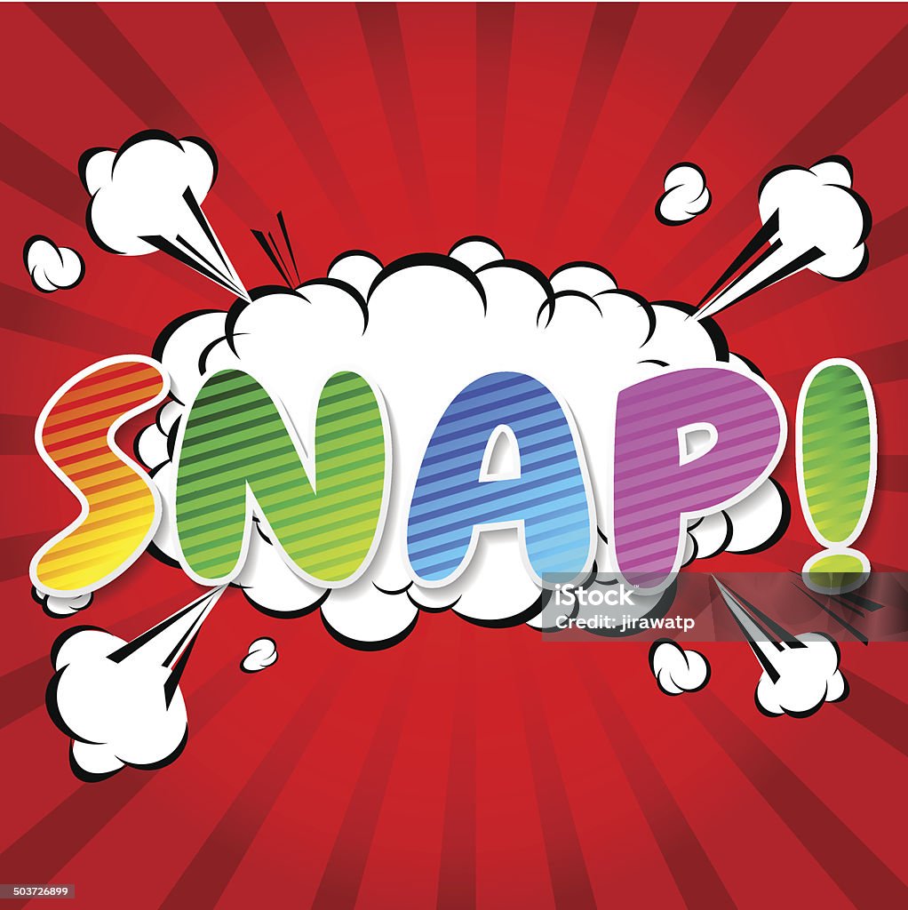 Snap Cartoon Example Snap Comic Speech Bubble Cartoon Stock Illustration - Download Image ...