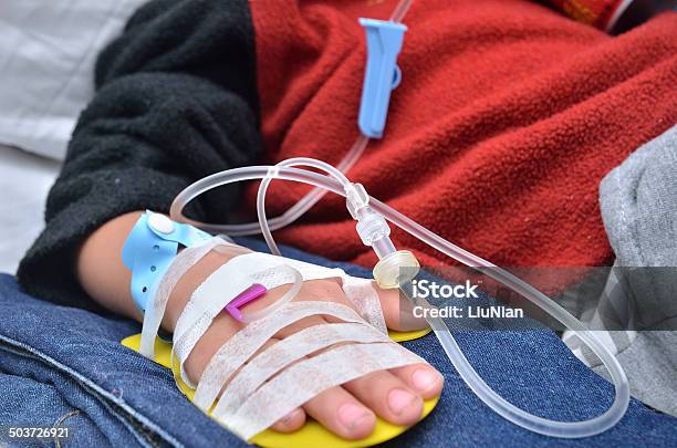 Infusion Injection Stock Photo - Download Image Now - Child, Alternative Therapy, IV Drip