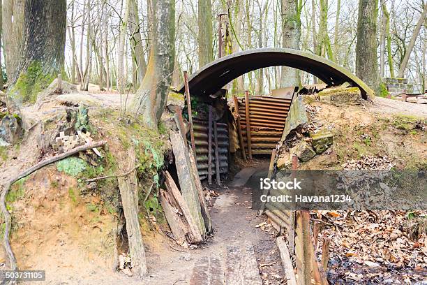 World War One Trenches On Hill In Flanders Fields Belgium Stock Photo - Download Image Now