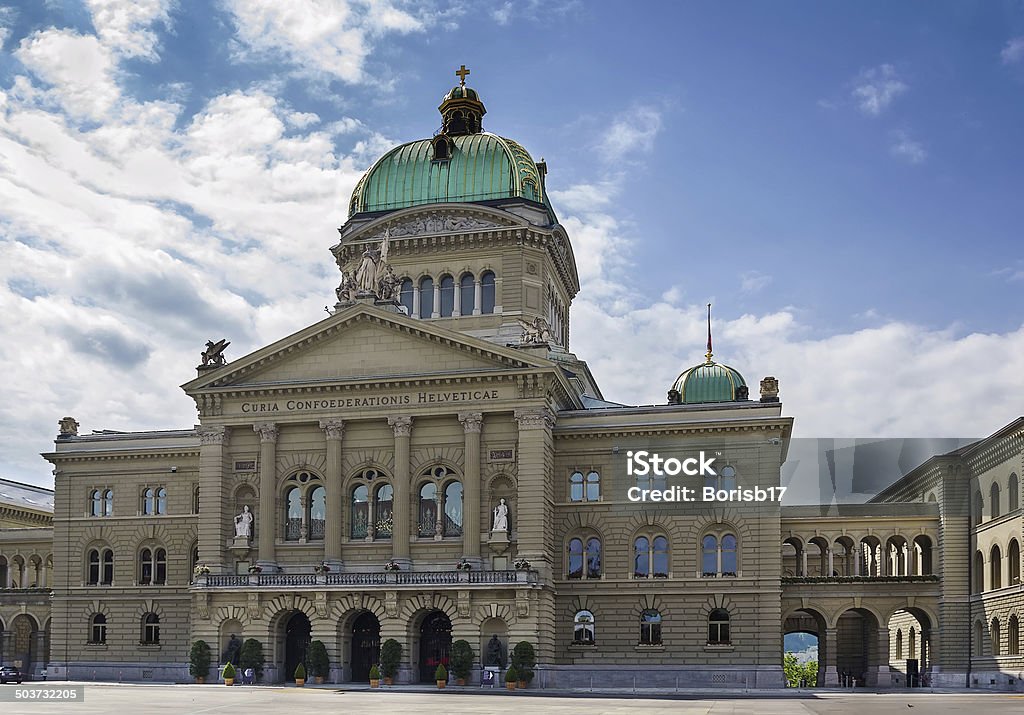 Federal Palace of Switzerland, Bern The Federal Palace is the name of the building in Bern in which the Swiss Federal Assembly and the Federal Council are housed Architectural Dome Stock Photo