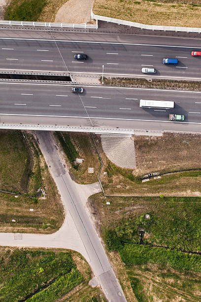 istock aerial view of highway 503733980