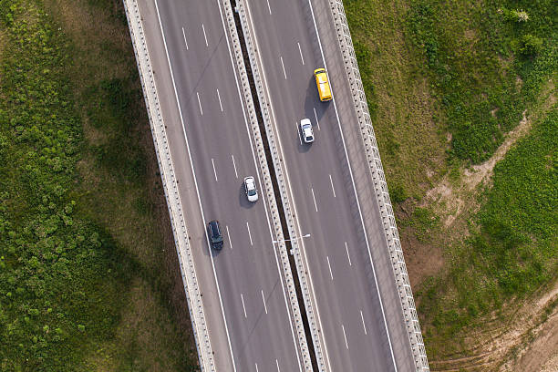 istock aerial view of highway 503734196
