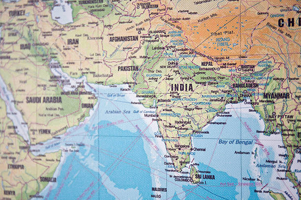 istock Map of India and the Middle East 503735778