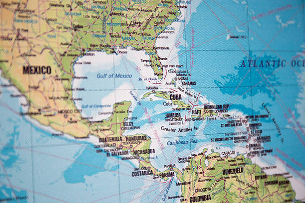 istock Map of Cuba and Central America 503735962