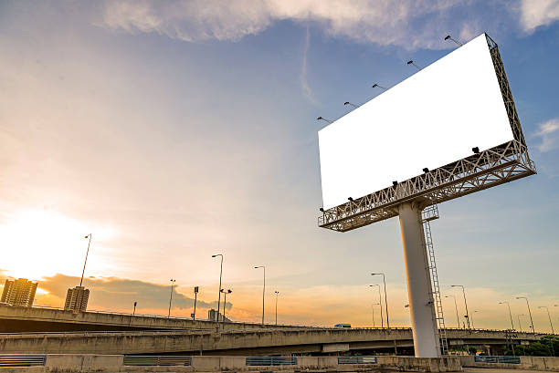 istock large blank billboard with city view and background 503736432