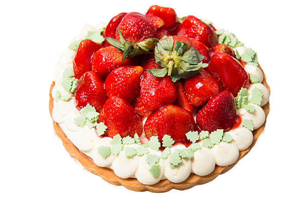 istock Strawberry tart with custard 503741560