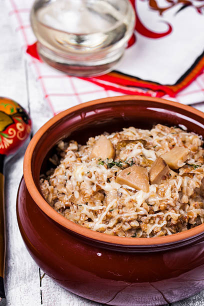 istock Russian traditional buckwheat with mushrooms 503742566