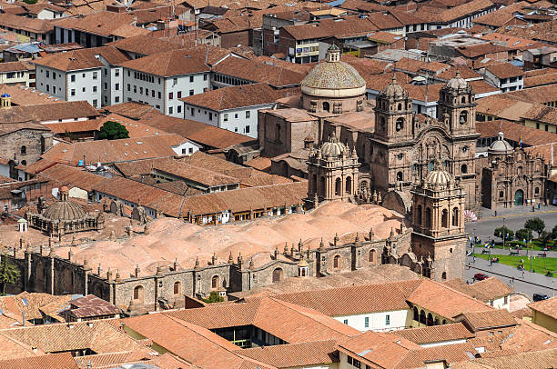 istock Aerial view of the main square in Cusco, Peru 503743482