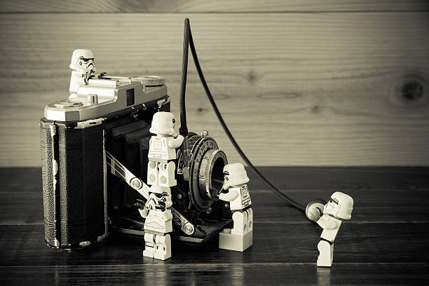 Nonthaburi, Thailand - December 28, 2015: The lego Star Wars mini figures from movie series, Lego is an interlocking brick system collected around the world by adults and children.