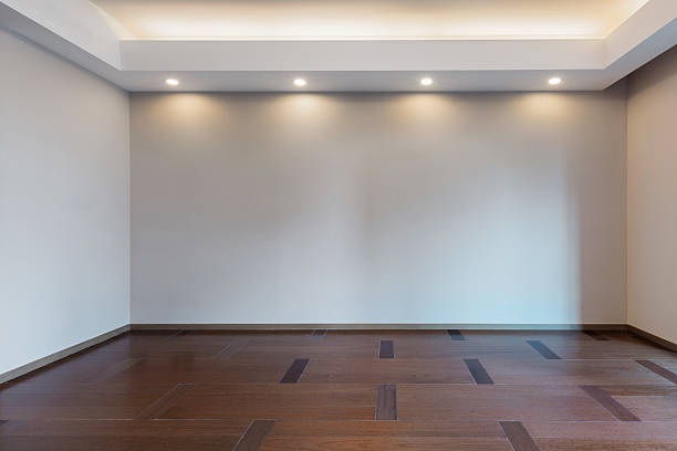 istock Empty living room in grey color 503752698