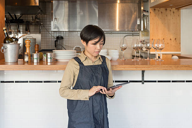 istock Young japanese lady manager of cafe restrant 503752980