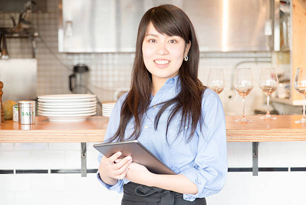 istock Young japanese lady manager of cafe restrant 503753414