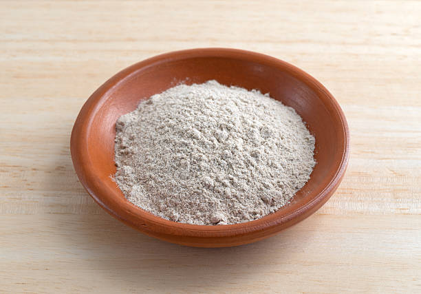 istock Brown gravy dry mix in bowl on counter top 503753798