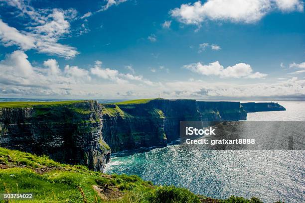Cliffs Of Moher In Ireland Stock Photo - Download Image Now - Galway, Cliffs of Moher, Landscape - Scenery
