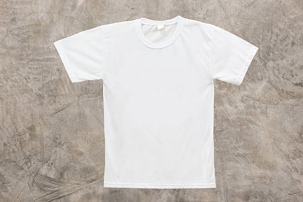 istock White blank T-shirt on Grunge Concrete Wall texture background 503756151