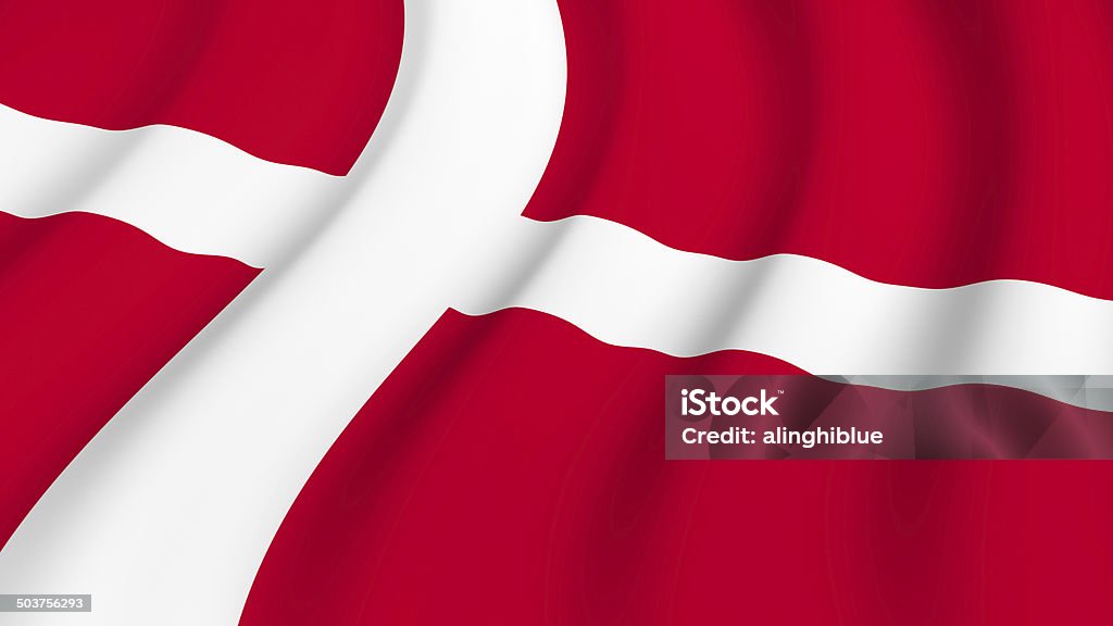 A Dinamarca - Royalty-free Bandeira Foto de stock