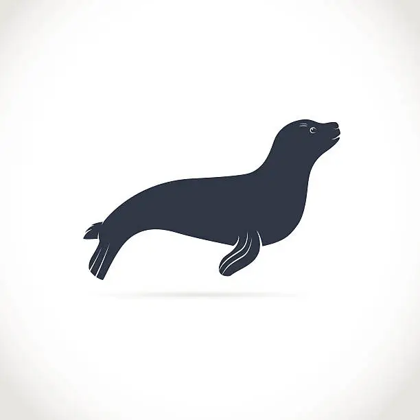 Vector illustration of Vector images of sea lion
