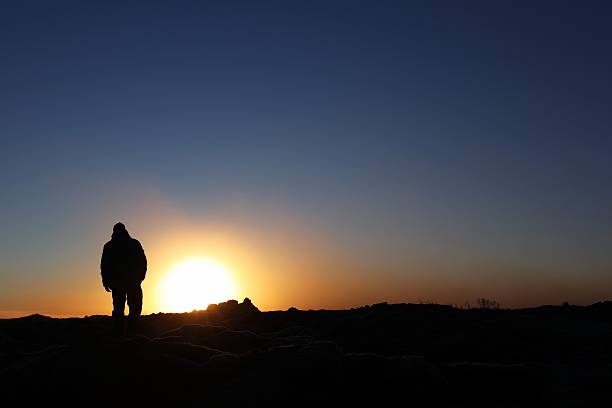 istock Male Silhouette at Sunset 503757208