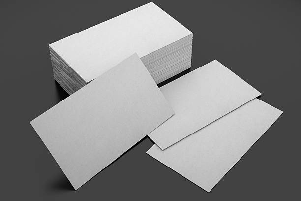 blank business card stock photo