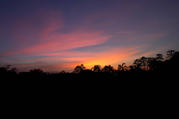 istock Bright orange and yellow colors sunset sky 503758441