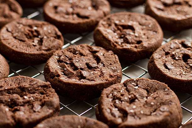 istock Chocolate Cookie on metal rack 503761220