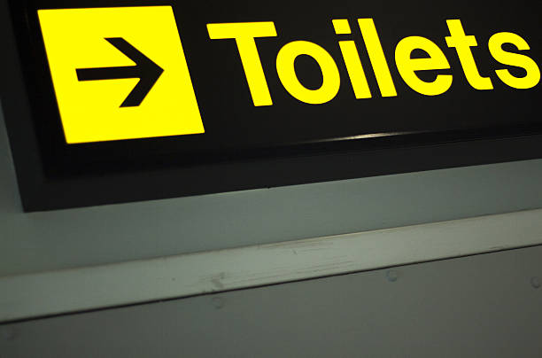 istock Airport information toilets wc sign 503761944