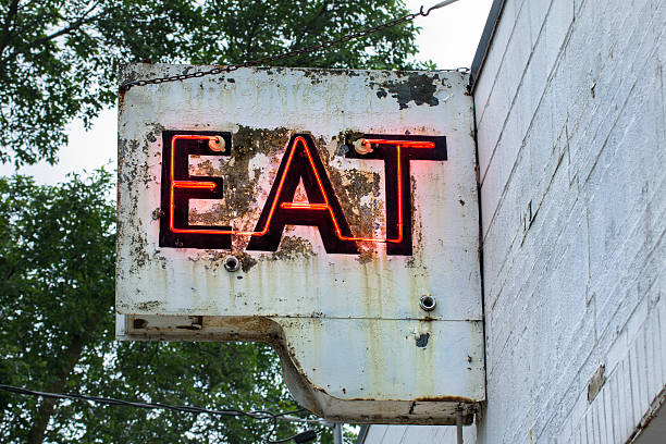 istock Vintage Neon Restaurant Sign 503763601