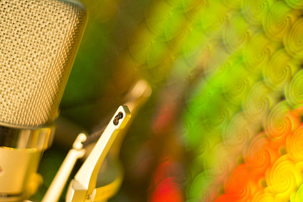 old microphone close up