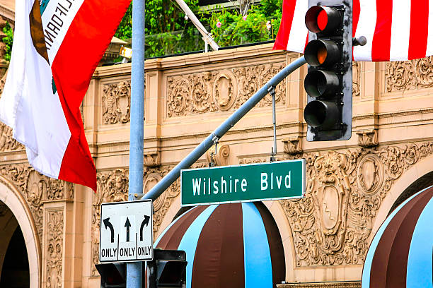 istock Wiltshire Blvd street sign in Beverly Hills CA 503776370