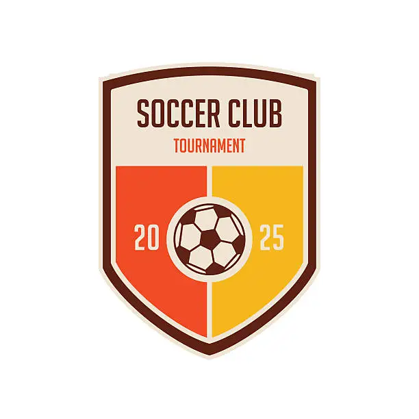 Vector illustration of Soccer Football Badge Logo Design Templates 13 of 15