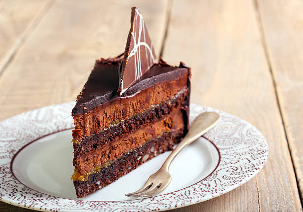 istock Chocolate and orange cake with nuts 503781066