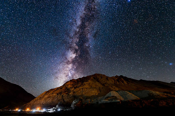 istock Milky Way over mountains,Long exposure photograph 503782458