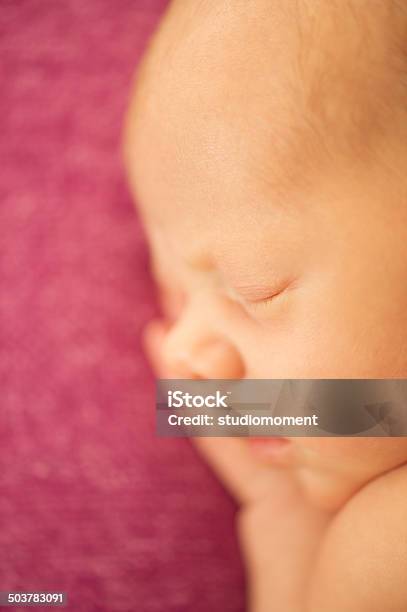 Vertical Portrait Of Newborn Baby Sleeping Stock Photo - Download Image Now - 0-1 Months, 0-11 Months, Babies Only